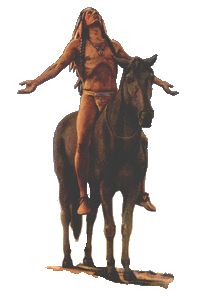 Cherokee On Horse